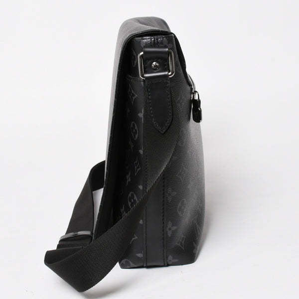 極美品 LOUIS VUITTON ルイヴィトン ディストリクトMM モノグラムエクリプス M44001 ショルダーバッグ ブラック 中古 4a004841