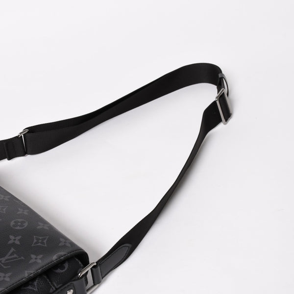 極美品 LOUIS VUITTON ルイヴィトン ディストリクトMM モノグラムエクリプス M44001 ショルダーバッグ ブラック 中古 4a004841