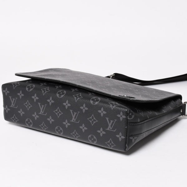極美品 LOUIS VUITTON ルイヴィトン ディストリクトMM モノグラムエクリプス M44001 ショルダーバッグ ブラック 中古 4a004841