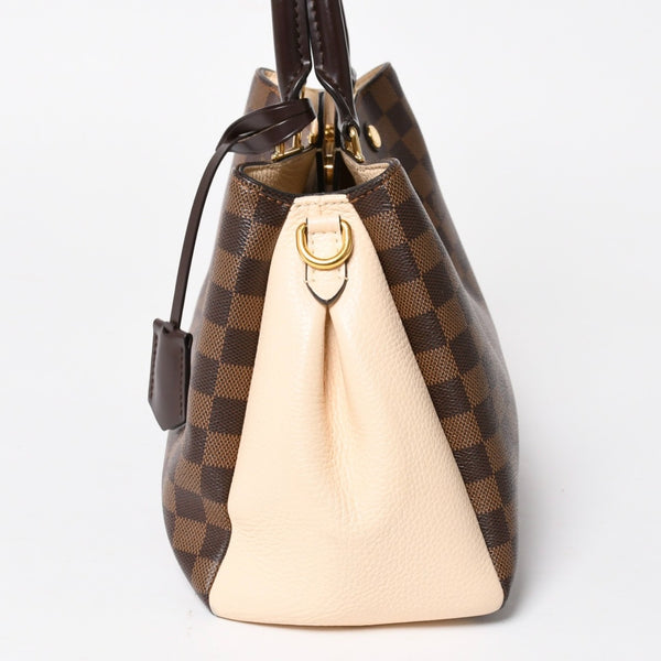 LOUIS VUITTON ルイヴィトン ブリタニー ハンドバッグ N41674 ダミエキャンバス ブラウン ベージュ ダミエエベヌ ゴールド金具 美品 中古 4a004829