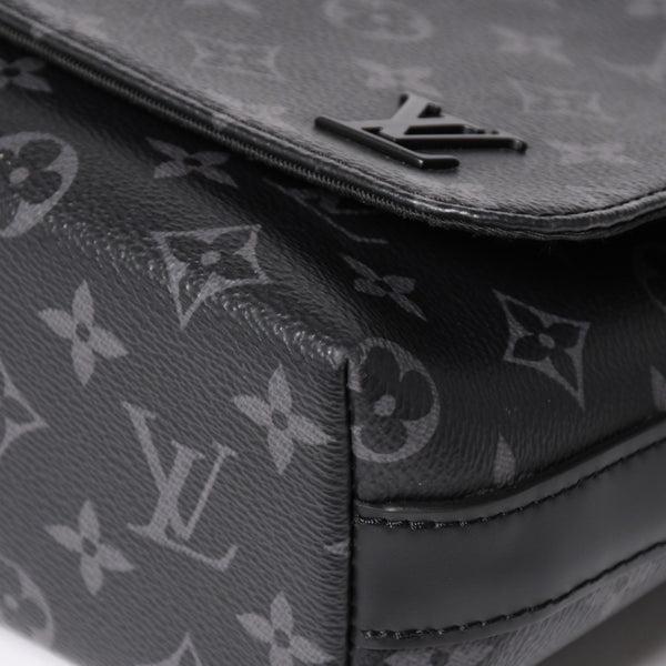 極美品 LOUIS VUITTON ルイヴィトン ディストリクトMM モノグラムエクリプス M44001 ショルダーバッグ ブラック 中古 4a004841