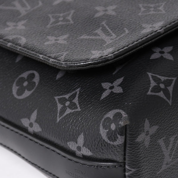 極美品 LOUIS VUITTON ルイヴィトン ディストリクトMM モノグラムエクリプス M44001 ショルダーバッグ ブラック 中古 4a004841