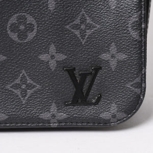 極美品 LOUIS VUITTON ルイヴィトン ディストリクトMM モノグラムエクリプス M44001 ショルダーバッグ ブラック 中古 4a004841
