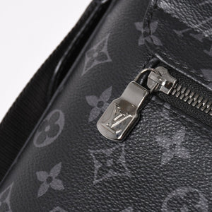 極美品 LOUIS VUITTON ルイヴィトン ディストリクトMM モノグラムエクリプス M44001 ショルダーバッグ ブラック 中古 4a004841