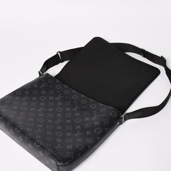 極美品 LOUIS VUITTON ルイヴィトン ディストリクトMM モノグラムエクリプス M44001 ショルダーバッグ ブラック 中古 4a004841