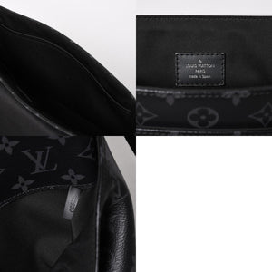 極美品 LOUIS VUITTON ルイヴィトン ディストリクトMM モノグラムエクリプス M44001 ショルダーバッグ ブラック 中古 4a004841