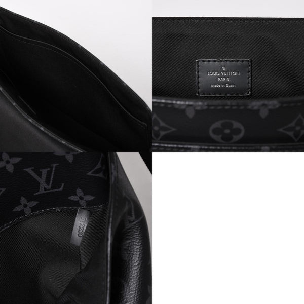 極美品 LOUIS VUITTON ルイヴィトン ディストリクトMM モノグラムエクリプス M44001 ショルダーバッグ ブラック 中古 4a004841