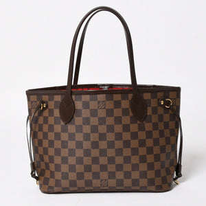 LOUIS VUITTON ルイヴィトン ネヴァーフルPM ハンドバッグ N41359 ダミエエベヌキャンバス ブラウン VI3068 ゴールド金具 良品 中古 4a004828
