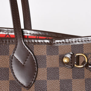 LOUIS VUITTON ルイヴィトン ネヴァーフルPM ハンドバッグ N41359 ダミエエベヌキャンバス ブラウン VI3068 ゴールド金具 良品 中古 4a004828