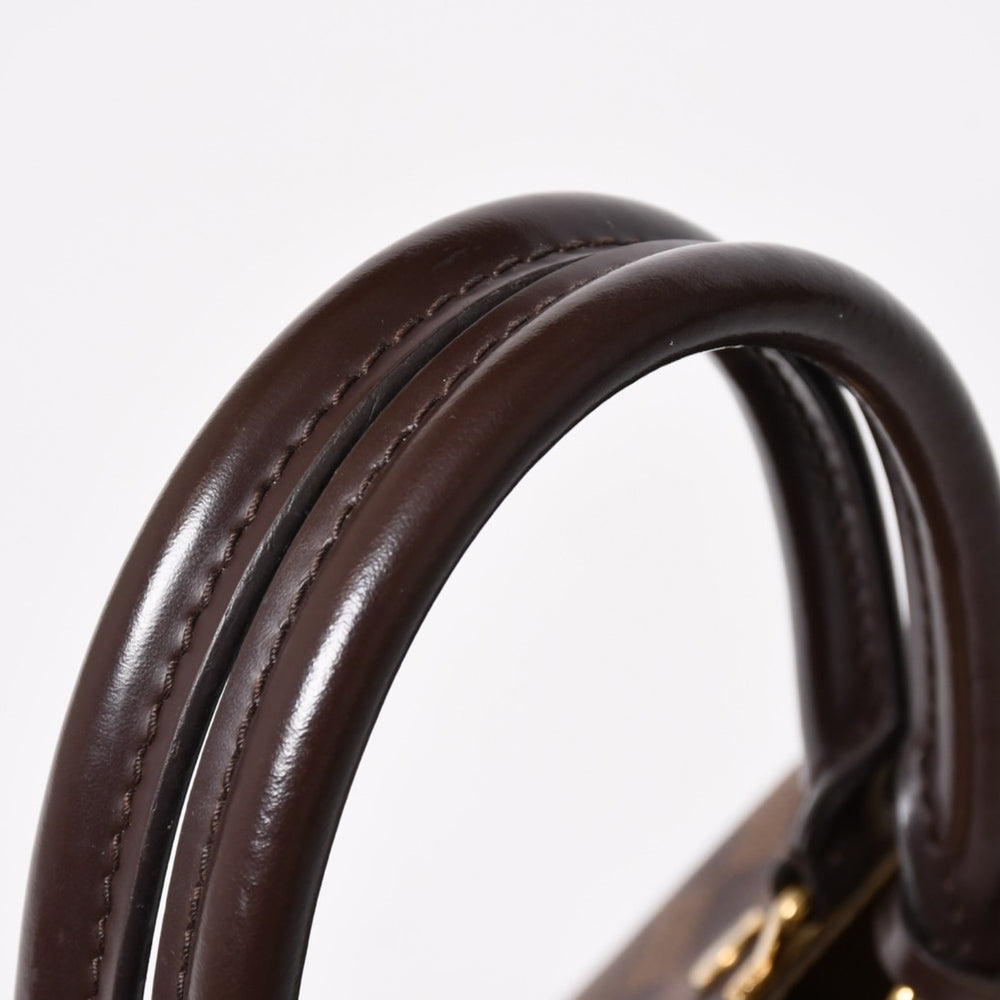 LOUIS VUITTON ルイヴィトン ブリタニー ハンドバッグ N41674 ダミエキャンバス ブラウン ベージュ ダミエエベヌ ゴールド金具 美品 中古 4a004829