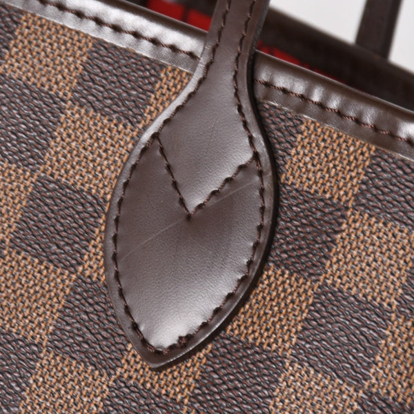 LOUIS VUITTON ルイヴィトン ネヴァーフルPM ハンドバッグ N41359 ダミエエベヌキャンバス ブラウン VI3068 ゴールド金具 良品 中古 4a004828