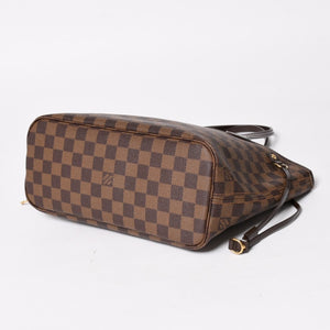 LOUIS VUITTON ルイヴィトン ネヴァーフルPM ハンドバッグ N41359 ダミエエベヌキャンバス ブラウン VI3068 ゴールド金具 良品 中古 4a004828