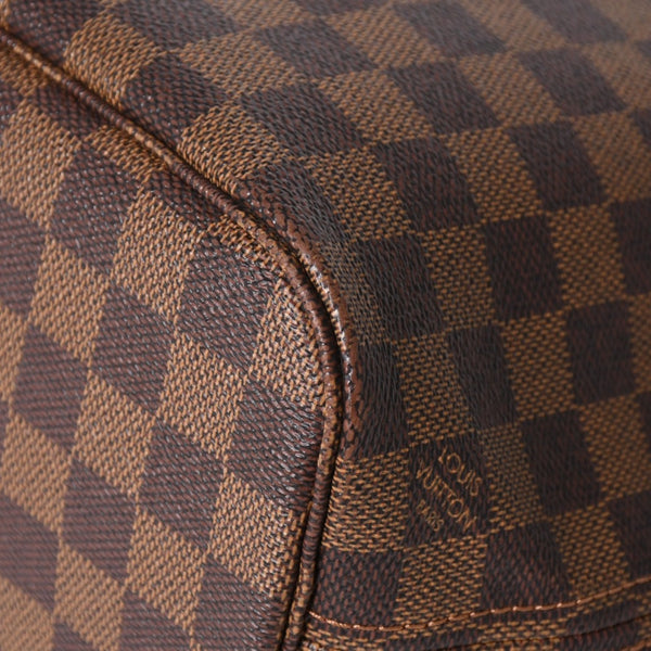 LOUIS VUITTON ルイヴィトン ネヴァーフルPM ハンドバッグ N41359 ダミエエベヌキャンバス ブラウン VI3068 ゴールド金具 良品 中古 4a004828