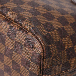 LOUIS VUITTON ルイヴィトン ネヴァーフルPM ハンドバッグ N41359 ダミエエベヌキャンバス ブラウン VI3068 ゴールド金具 良品 中古 4a004828