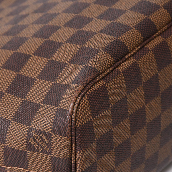 LOUIS VUITTON ルイヴィトン ネヴァーフルPM ハンドバッグ N41359 ダミエエベヌキャンバス ブラウン VI3068 ゴールド金具 良品 中古 4a004828