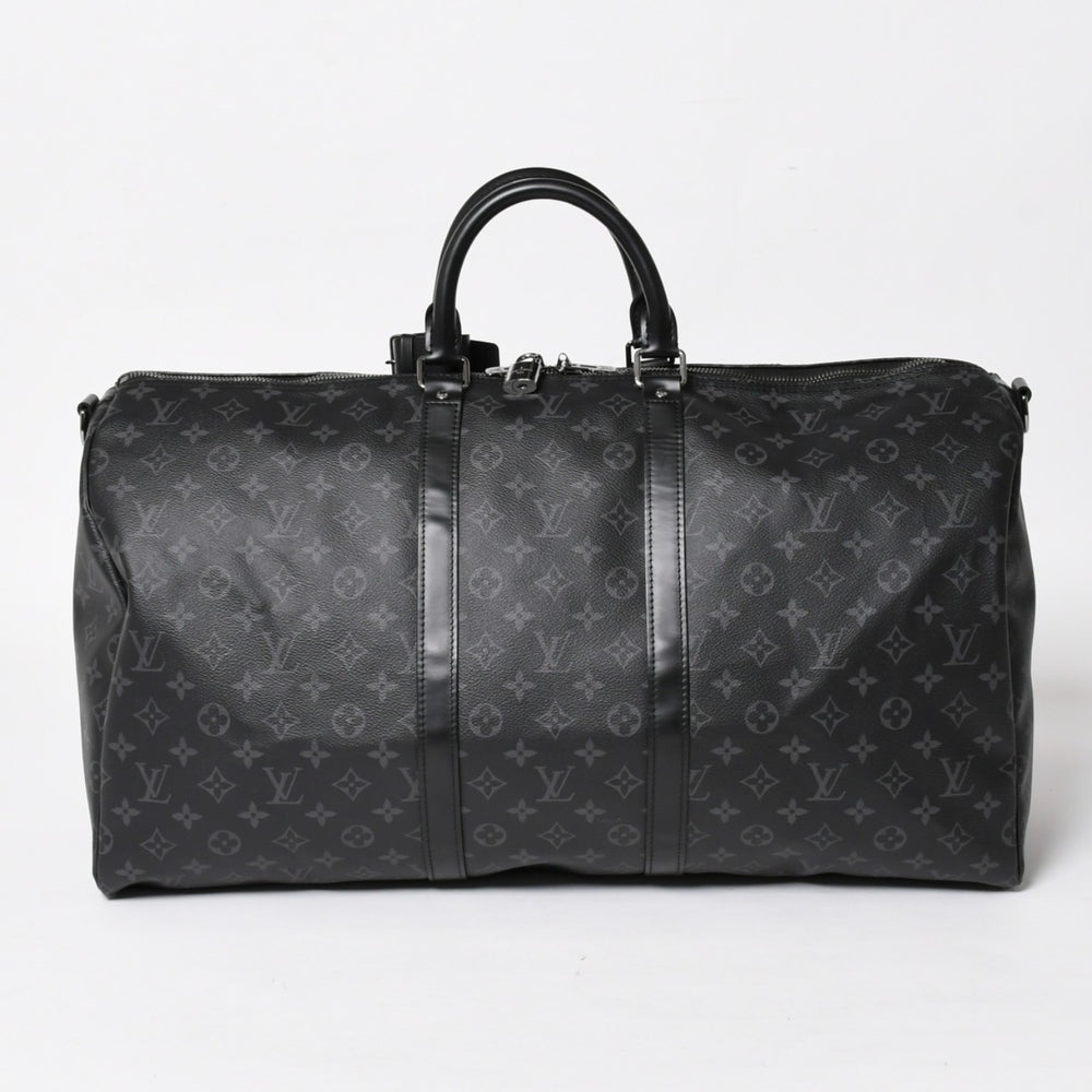 極美品 LOUIS VUITTON ルイヴィトン ボストンバッグ キーポルバンドリエール55 モノグラムエクリプス M40605 中古 4a005016