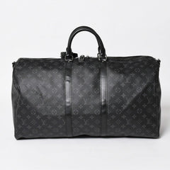 極美品 LOUIS VUITTON ルイヴィトン ボストンバッグ キーポルバンドリエール55 モノグラムエクリプス M40605 中古 4a005016