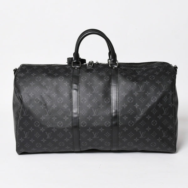 極美品 LOUIS VUITTON ルイヴィトン ボストンバッグ キーポルバンドリエール55 モノグラムエクリプス M40605 中古 4a005016