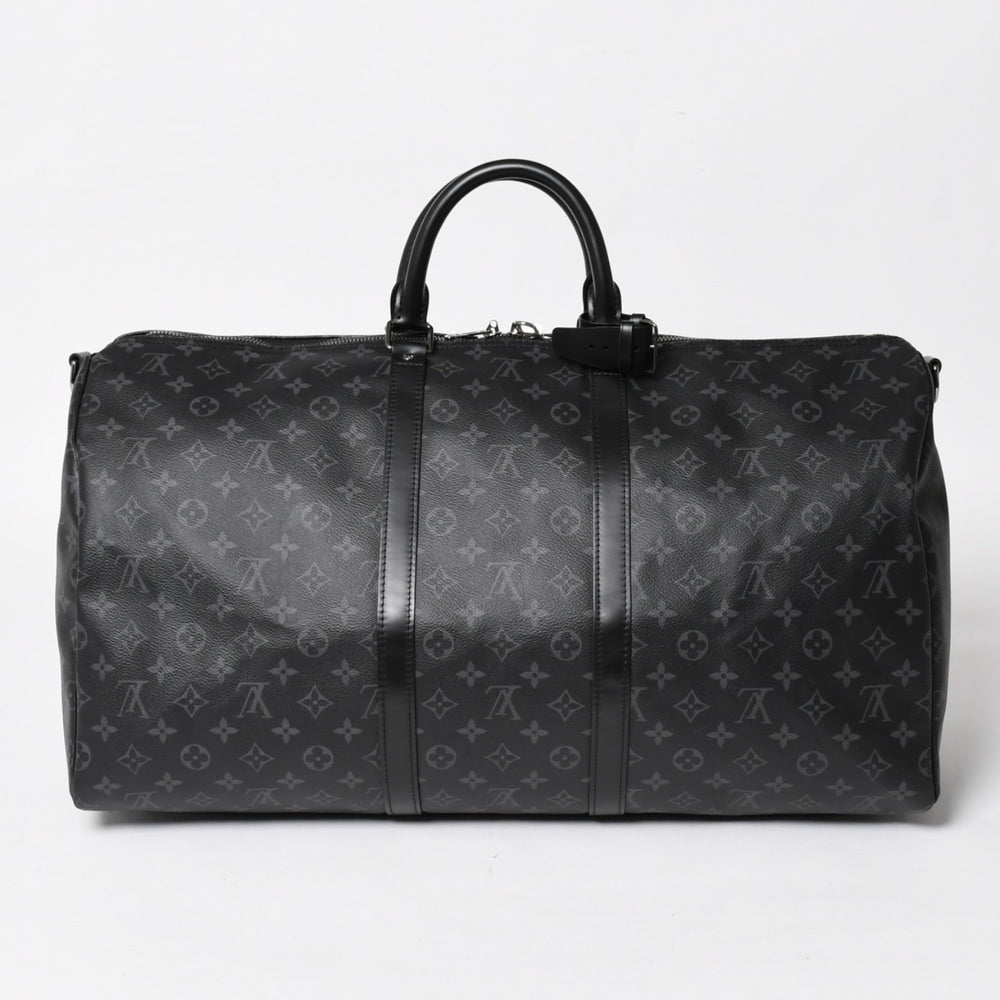 極美品 LOUIS VUITTON ルイヴィトン ボストンバッグ キーポルバンドリエール55 モノグラムエクリプス M40605 中古 4a005016