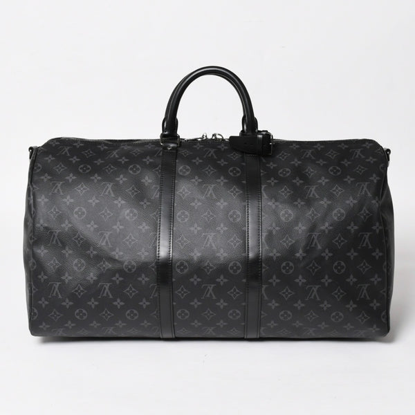 極美品 LOUIS VUITTON ルイヴィトン ボストンバッグ キーポルバンドリエール55 モノグラムエクリプス M40605 中古 4a005016