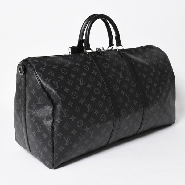極美品 LOUIS VUITTON ルイヴィトン ボストンバッグ キーポルバンドリエール55 モノグラムエクリプス M40605 中古 4a005016