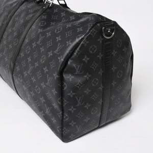 極美品 LOUIS VUITTON ルイヴィトン ボストンバッグ キーポルバンドリエール55 モノグラムエクリプス M40605 中古 4a005016