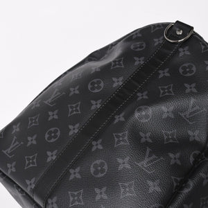 極美品 LOUIS VUITTON ルイヴィトン ボストンバッグ キーポルバンドリエール55 モノグラムエクリプス M40605 中古 4a005016