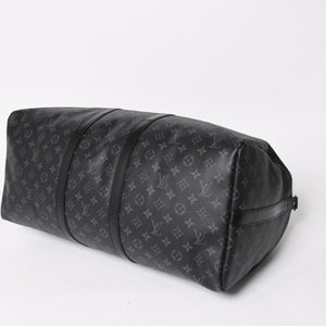 極美品 LOUIS VUITTON ルイヴィトン ボストンバッグ キーポルバンドリエール55 モノグラムエクリプス M40605 中古 4a005016