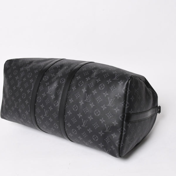 極美品 LOUIS VUITTON ルイヴィトン ボストンバッグ キーポルバンドリエール55 モノグラムエクリプス M40605 中古 4a005016