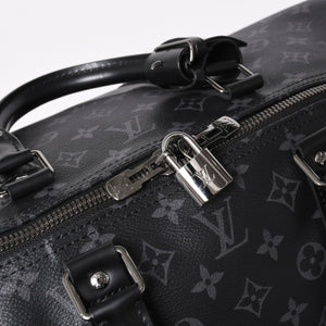 極美品 LOUIS VUITTON ルイヴィトン ボストンバッグ キーポルバンドリエール55 モノグラムエクリプス M40605 中古 4a005016