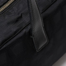 画像をギャラリービューアに読み込む, CHANEL シャネル ニュートラベルライン ミニハンドバッグ A15828 7番台 ブラック ココマーク ナイロンジャガード ゴールド金具 美品 中古 4a005810