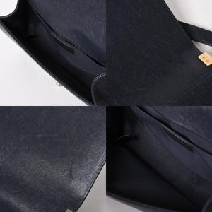 極美品 CHANEL シャネル ボーイシャネル チェーンショルダーバッグ A67086 27番台 キャビアアスキン ココマーク ネイビー ゴールド金具 中古 4a005902