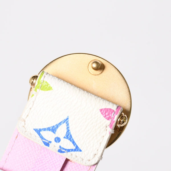 LOUIS VUITTON ルイヴィトン サンチュール ベルト M9627 PVC ホワイト マルチカラー ゴールド金具 サイズ90/36 美品 中古 4a004800
