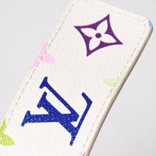 画像をギャラリービューアに読み込む, LOUIS VUITTON ルイヴィトン サンチュール ベルト M9627 PVC ホワイト マルチカラー ゴールド金具 サイズ90/36 美品 中古 4a004800