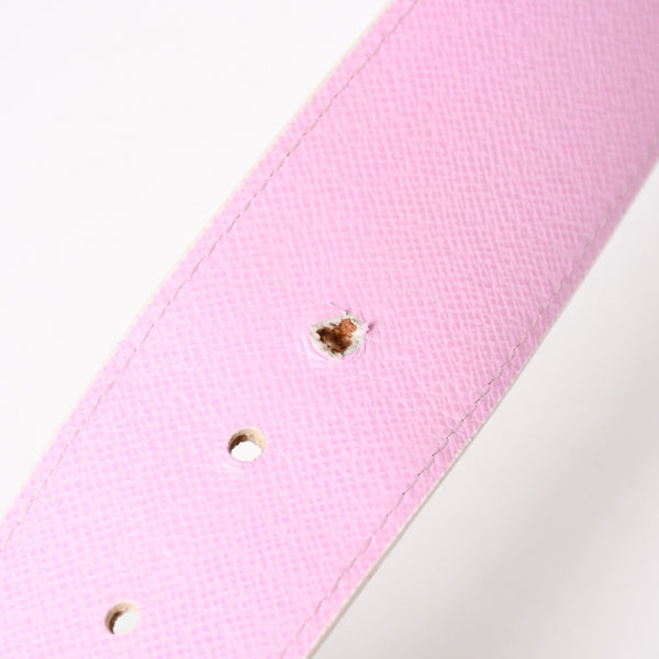 LOUIS VUITTON ルイヴィトン サンチュール ベルト M9627 PVC ホワイト マルチカラー ゴールド金具 サイズ90/36 美品 中古 4a004800