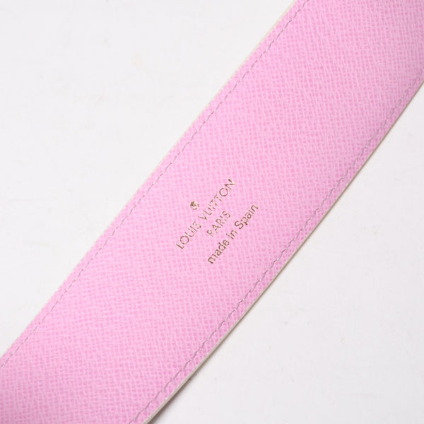 LOUIS VUITTON ルイヴィトン サンチュール ベルト M9627 PVC ホワイト マルチカラー ゴールド金具 サイズ90/36 美品 中古 4a004800