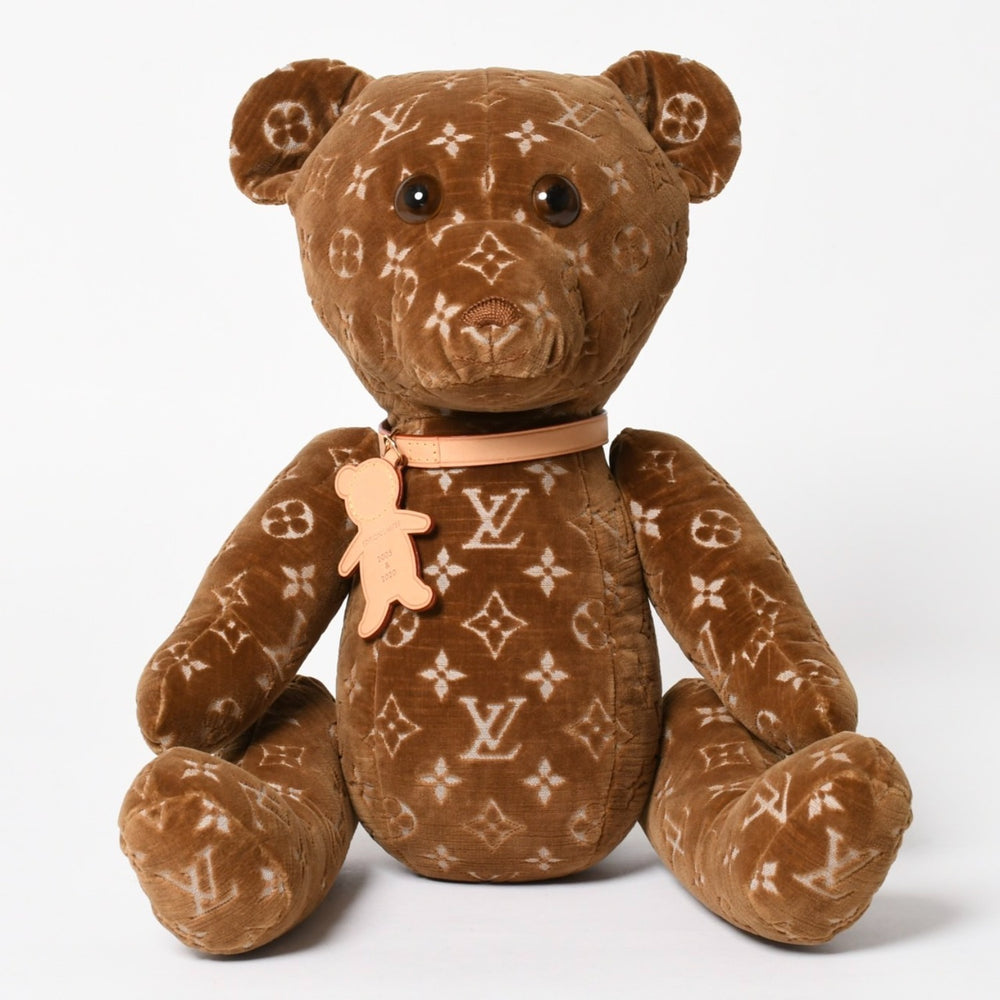 Like new LOUIS VUITTON 21SS Doudou Teddy Bear GI0739 Monogram Virgil Abloh Used 4a005039