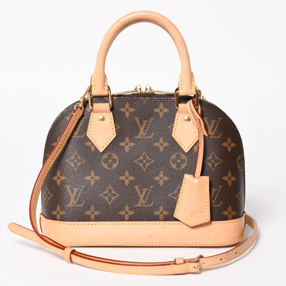 LOUIS VUITTON Monogram Alma BB Handbag M53152 Shoulder 2WAY PVC Gold Hardware Good Condition Used 4a004910