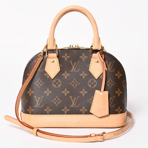 LOUIS VUITTON ルイヴィトン モノグラム アルマBB ハンドバッグ M53152 ショルダー 2WAY PVC ゴールド金具 美品 中古 4a004910