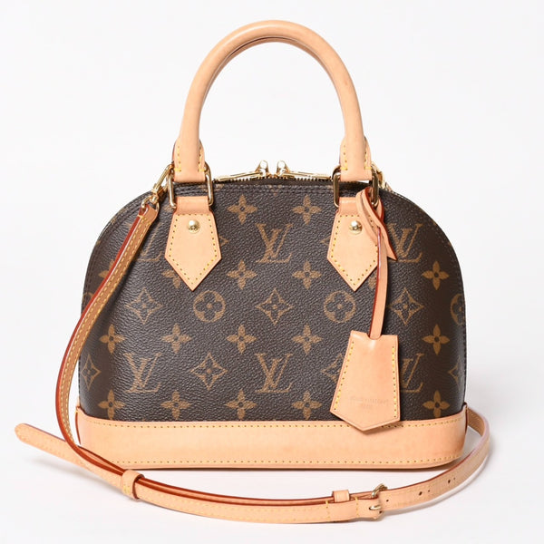 LOUIS VUITTON ルイヴィトン モノグラム アルマBB ハンドバッグ M53152 ショルダー 2WAY PVC ゴールド金具 美品 中古 4a004910