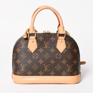LOUIS VUITTON ルイヴィトン モノグラム アルマBB ハンドバッグ M53152 ショルダー 2WAY PVC ゴールド金具 美品 中古 4a004910
