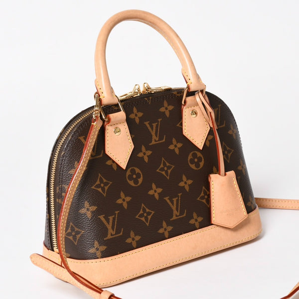 LOUIS VUITTON ルイヴィトン モノグラム アルマBB ハンドバッグ M53152 ショルダー 2WAY PVC ゴールド金具 美品 中古 4a004910