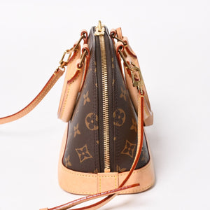 LOUIS VUITTON ルイヴィトン モノグラム アルマBB ハンドバッグ M53152 ショルダー 2WAY PVC ゴールド金具 美品 中古 4a004910