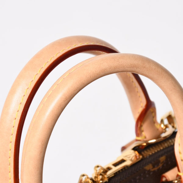 LOUIS VUITTON ルイヴィトン モノグラム アルマBB ハンドバッグ M53152 ショルダー 2WAY PVC ゴールド金具 美品 中古 4a004910