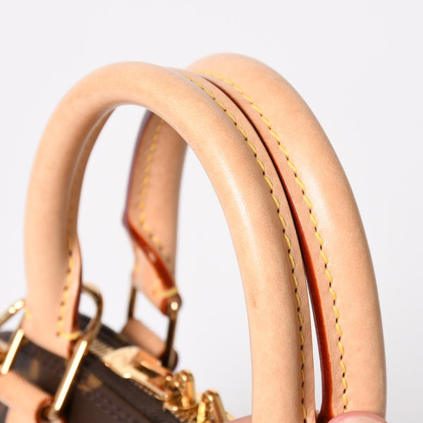LOUIS VUITTON ルイヴィトン モノグラム アルマBB ハンドバッグ M53152 ショルダー 2WAY PVC ゴールド金具 美品 中古 4a004910
