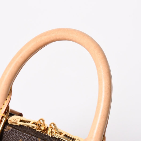 LOUIS VUITTON ルイヴィトン モノグラム アルマBB ハンドバッグ M53152 ショルダー 2WAY PVC ゴールド金具 美品 中古 4a004910