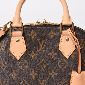 LOUIS VUITTON ルイヴィトン モノグラム アルマBB ハンドバッグ M53152 ショルダー 2WAY PVC ゴールド金具 美品 中古 4a004910
