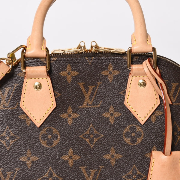 LOUIS VUITTON ルイヴィトン モノグラム アルマBB ハンドバッグ M53152 ショルダー 2WAY PVC ゴールド金具 美品 中古 4a004910