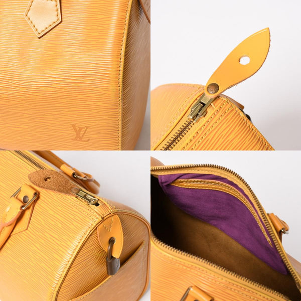 LOUIS VUITTON ルイヴィトン エピ スピーディ25 ボストンバッグ ハンドバッグ タッシリイエロー エピレザー ゴールド金具 M43019 美品 中古 4a004843