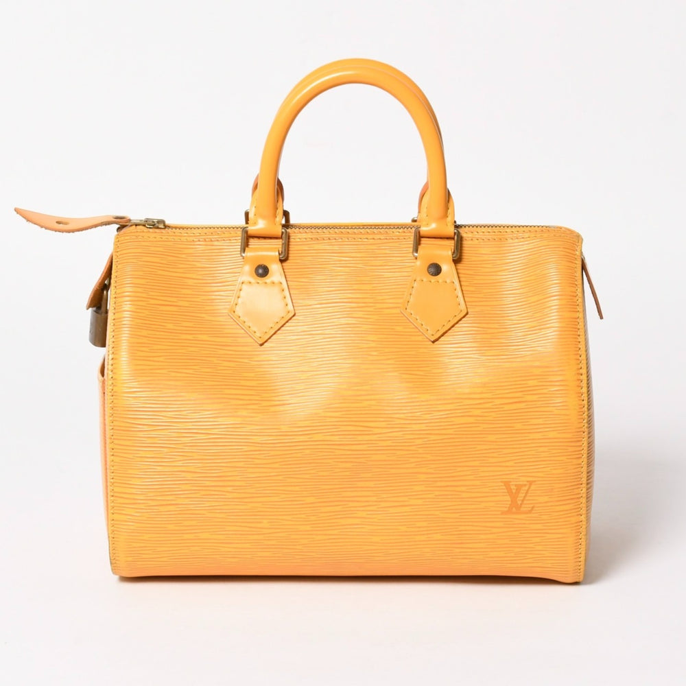 LOUIS VUITTON ルイヴィトン エピ スピーディ25 ボストンバッグ ハンドバッグ タッシリイエロー エピレザー ゴールド金具 M43019 美品 中古 4a004843